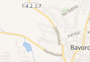 Hřbitovní v obci Bavorov - mapa ulice