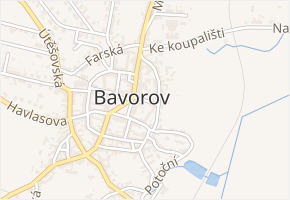 Krátká v obci Bavorov - mapa ulice
