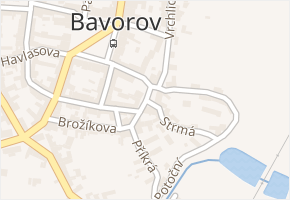 Náměstí Bavora II. v obci Bavorov - mapa ulice