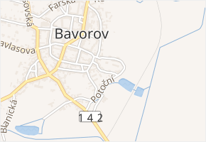Strmá v obci Bavorov - mapa ulice