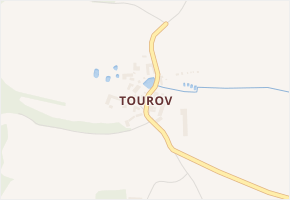 Tourov v obci Bavorov - mapa části obce