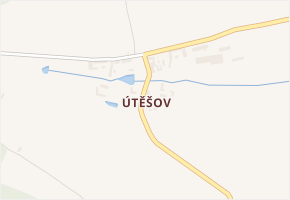 Útěšov v obci Bavorov - mapa části obce