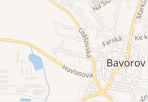 Za Kostelem v obci Bavorov - mapa ulice