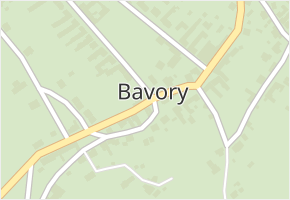 Bavory v obci Bavory - mapa části obce
