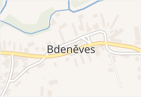 Bdeněves v obci Bdeněves - mapa části obce