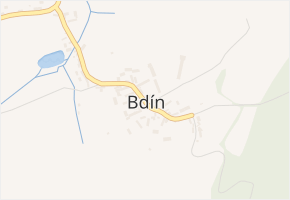 Bdín v obci Bdín - mapa části obce