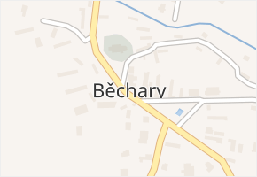 Běchary v obci Běchary - mapa části obce