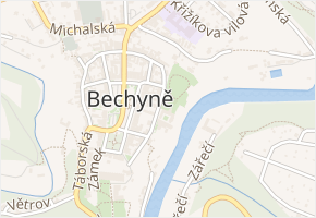 Klášterní v obci Bechyně - mapa ulice