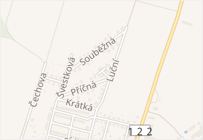 Lomená v obci Bechyně - mapa ulice