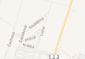 Luční v obci Bechyně - mapa ulice
