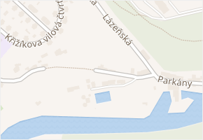 Parkány v obci Bechyně - mapa ulice