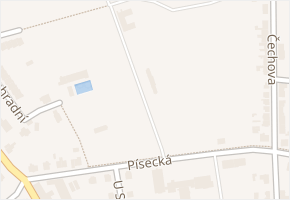 Písecká v obci Bechyně - mapa ulice