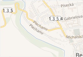 Plechamr v obci Bechyně - mapa ulice