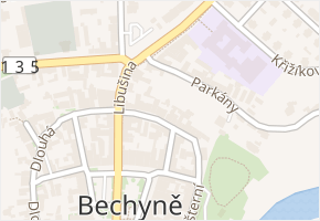 Široká v obci Bechyně - mapa ulice