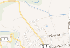 Zahradní v obci Bechyně - mapa ulice