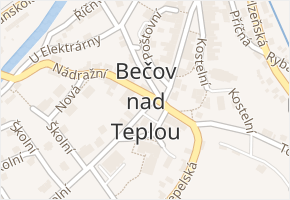Bečov nad Teplou v obci Bečov nad Teplou - mapa části obce
