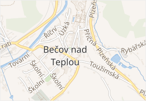 nám. 5. května v obci Bečov nad Teplou - mapa ulice