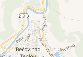 Pod Zámkem v obci Bečov nad Teplou - mapa ulice