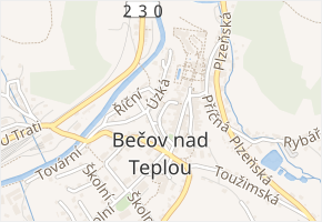Poštovní v obci Bečov nad Teplou - mapa ulice