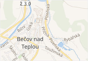 Příčná v obci Bečov nad Teplou - mapa ulice