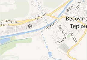 Tovární v obci Bečov nad Teplou - mapa ulice