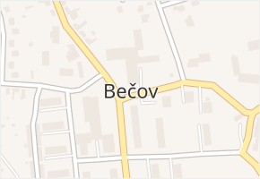 Bečov v obci Bečov - mapa části obce