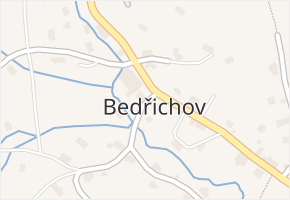 Bedřichov v obci Bedřichov - mapa části obce