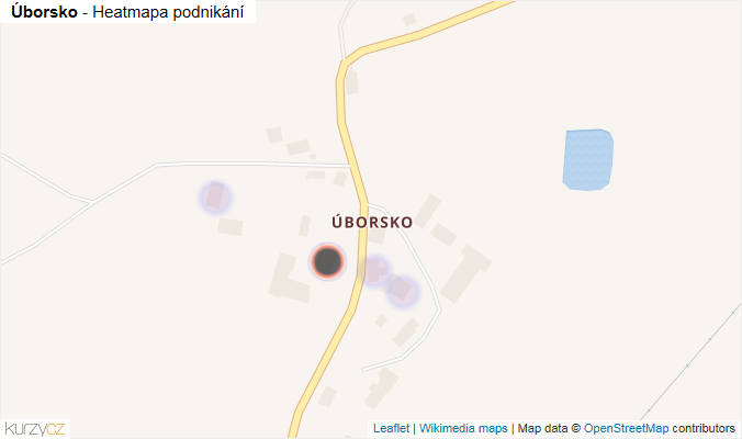 Mapa Úborsko - Firmy v části obce.