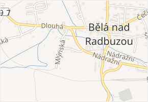 Mlýnská v obci Bělá nad Radbuzou - mapa ulice