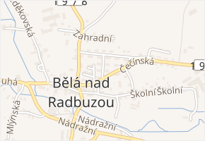 Na výsluní v obci Bělá nad Radbuzou - mapa ulice