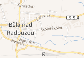 Školní v obci Bělá nad Radbuzou - mapa ulice