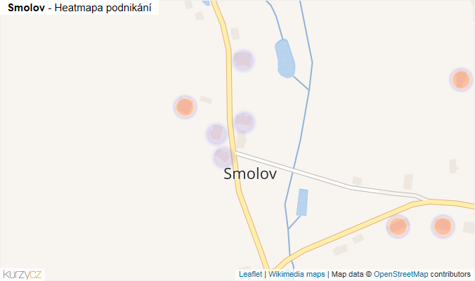 Mapa Smolov - Firmy v části obce.