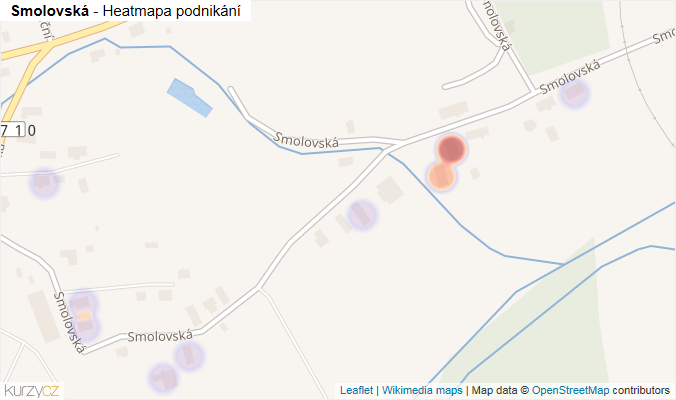 Mapa Smolovská - Firmy v ulici.