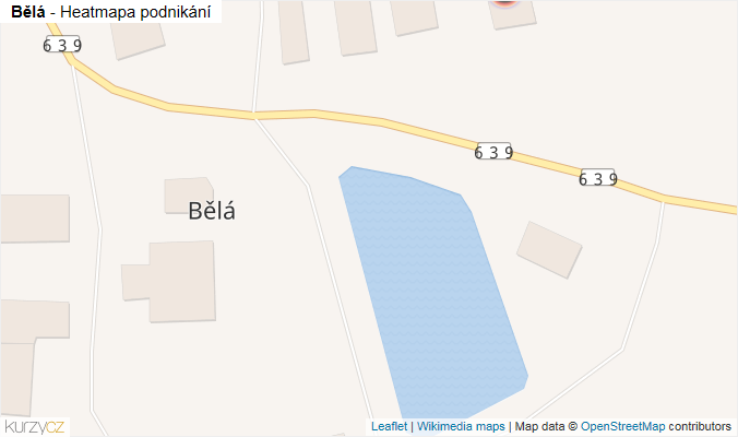 Mapa Bělá - Firmy v obci.