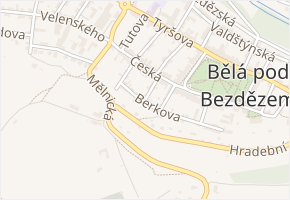 Berkova v obci Bělá pod Bezdězem - mapa ulice