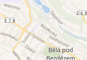 Jenečská v obci Bělá pod Bezdězem - mapa ulice