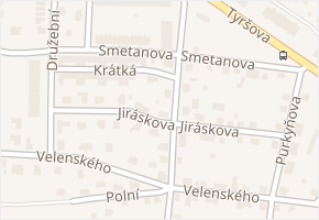 Jiráskova v obci Bělá pod Bezdězem - mapa ulice