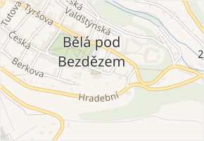 Kostelní v obci Bělá pod Bezdězem - mapa ulice