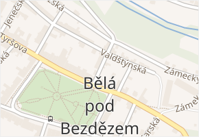 Krupská v obci Bělá pod Bezdězem - mapa ulice