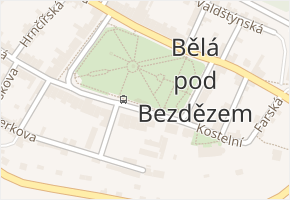 Masarykovo náměstí v obci Bělá pod Bezdězem - mapa ulice