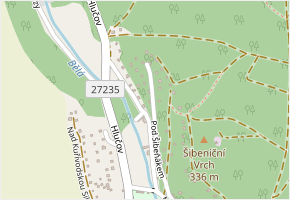 Za Hlučovem v obci Bělá pod Bezdězem - mapa ulice