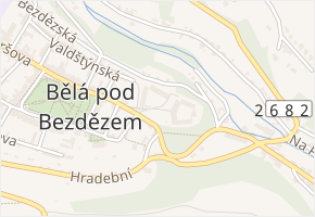 Zámek v obci Bělá pod Bezdězem - mapa ulice