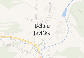 Bělá u Jevíčka v obci Bělá u Jevíčka - mapa části obce