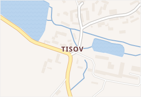 Tisov v obci Bělčice - mapa části obce