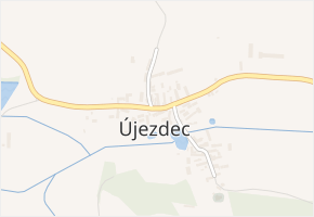 Újezdec v obci Bělčice - mapa části obce