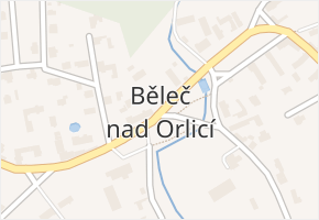 Běleč nad Orlicí v obci Běleč nad Orlicí - mapa části obce