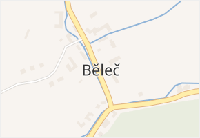 Běleč v obci Běleč - mapa části obce
