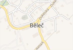 Běleč v obci Běleč - mapa části obce