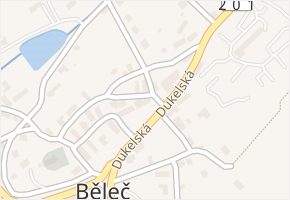 Dukelská v obci Běleč - mapa ulice
