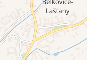 Bělkovice-Lašťany v obci Bělkovice-Lašťany - mapa části obce